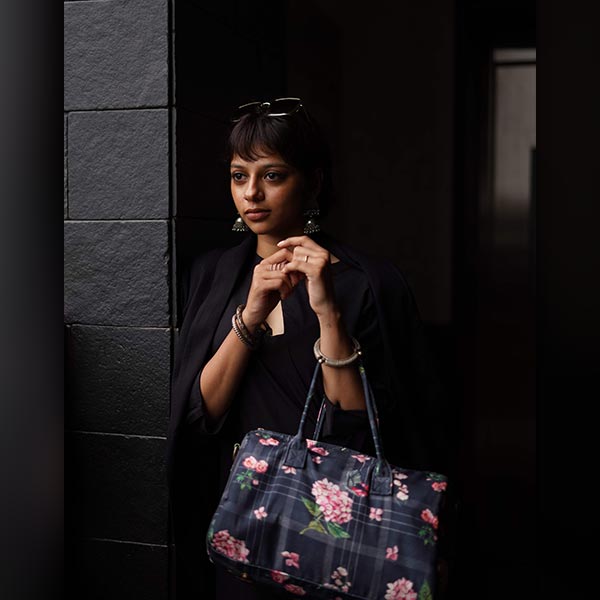 HYDRANGEAS & BUTTERFLY DUFFLE BAG