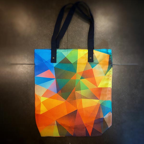 QUIRKY GEOMETRY TOTE BAG
